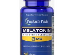 Puritan's Pride Melatonina 3 mg - 240 Tablete